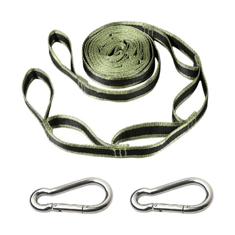 Multi-Purpose Colorful Swing Rope Outdoor Camping Adjustable Loop + Quick Buckle Set 2pcs