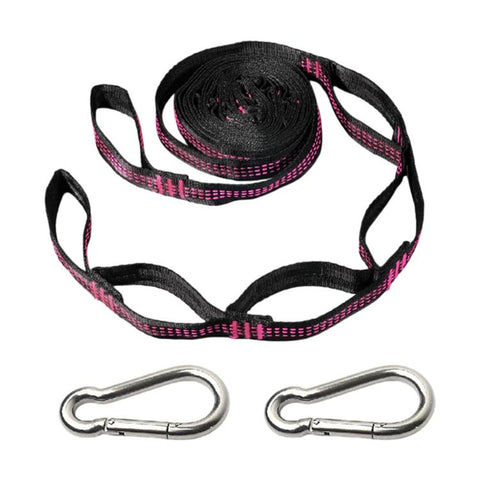 Multi-Purpose Colorful Swing Rope Outdoor Camping Adjustable Loop + Quick Buckle Set 2pcs