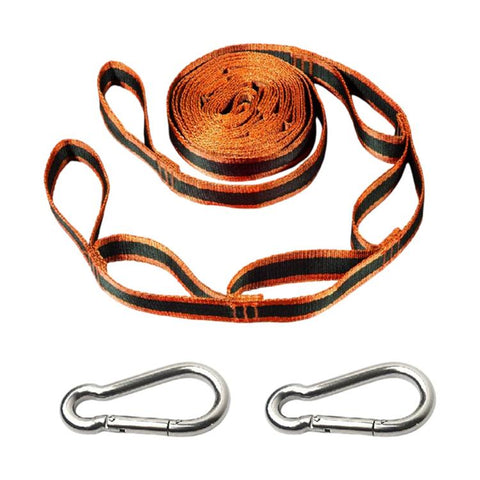 Multi-Purpose Colorful Swing Rope Outdoor Camping Adjustable Loop + Quick Buckle Set 2pcs
