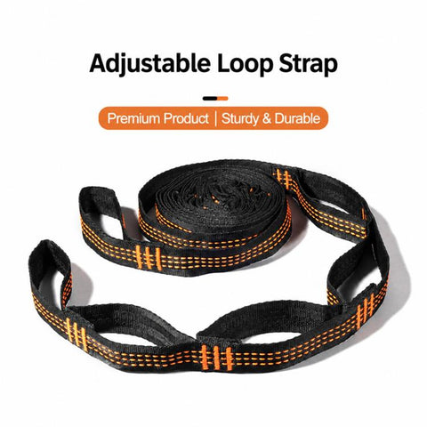 Multi-Purpose Colorful Swing Rope Outdoor Camping Adjustable Loop + Quick Buckle Set 2pcs