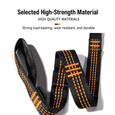 Multi-Purpose Colorful Swing Rope Outdoor Camping Adjustable Loop + Quick Buckle Set 2pcs