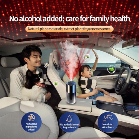 JK-577-2 Water Cup-Style Smart Car Aroma Diffuser with Starry Sky Projection