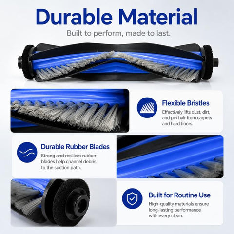 For Ecovacs DEEBOT X9 / X9 Pro Replacement Parts, Main Brush, Roller Mop, Activated Carbon Filter, Filter, Side Brush, Dust Bag, Activated Carbon Dust Bag