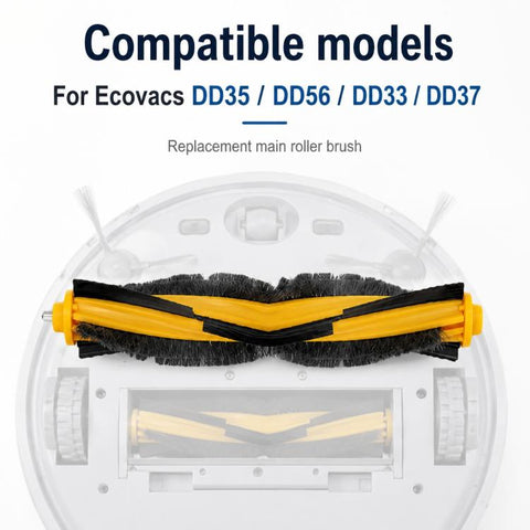For Ecovacs DEEBOT DD35 / DD56 / DD33 / DD37 Replacement Parts, Main Brush, Dual Side Brush, Filter+Sponge, Mop Pad, 13pcs Combo, 15pcs Combo, Main Brush Cover