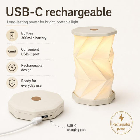 Mini Foldable Rotating Paper LED Lantern Night Light, White, Flying Apsaras, Flowers, Starry Night, Science Fiction, Black Character, Bamboo, Yellow Green, Forest Leaf, Deer, Cherry Blossoms