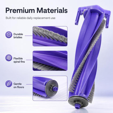 For Narwal J4 / J4 Lite Robot Vacuum Cleaner Replacement Parts, Main Brush, Side Brush, Dual Side Brush, Dual Activated Carbon Filter, Dual Filter, Dust Bag+Filter Integrated, Main Brush Cover