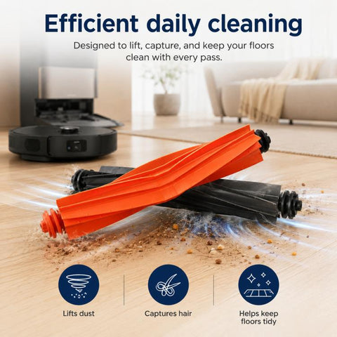 For Dreame X40 Pro Ultra Robot Vacuum Cleaner Replacement Parts, Dual Main Brush, Filter, Side Brush, Mop Pad, Activated Carbon Dust Bag