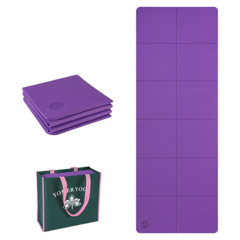 4mm Thick Non-slip Fitness Pad Foldable Yoga Mat