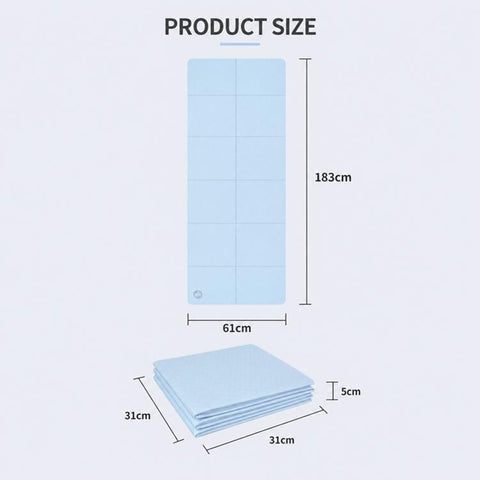4mm Thick Non-slip Fitness Pad Foldable Yoga Mat