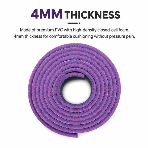 PVC Double-Sided Printed Fitness Training Non-slip Yoga Mat, 4mm