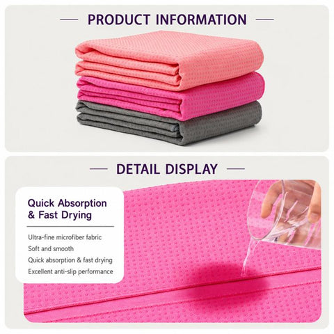 Professional Non-slip Washable Portable Yoga Towel