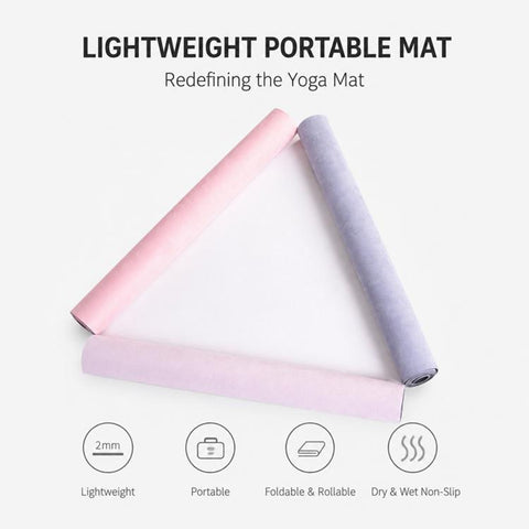 Microfiber Suede Non-slip Portable Yoga Mat
