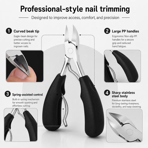 Nail Clipper for Paronychia Stainless Steel Olecranon Nail Nipper, Nail Clipper