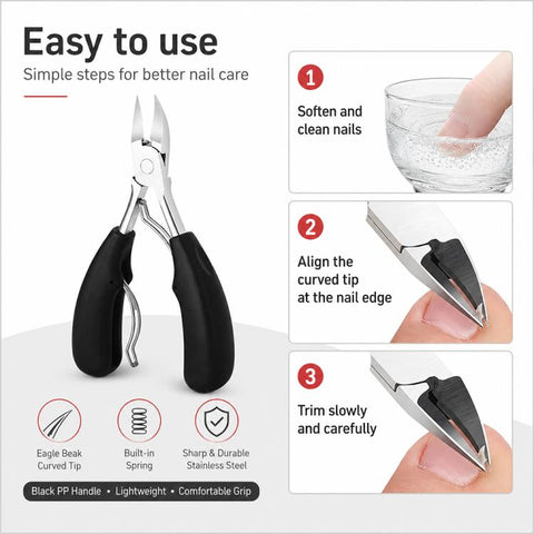 Nail Clipper for Paronychia Stainless Steel Olecranon Nail Nipper, Nail Clipper