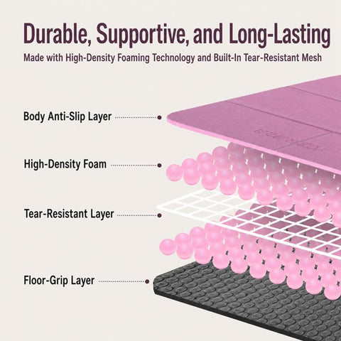 Negative Ions Portable Travel Thick Foldable Yoga Pad Student Nnap Mat
