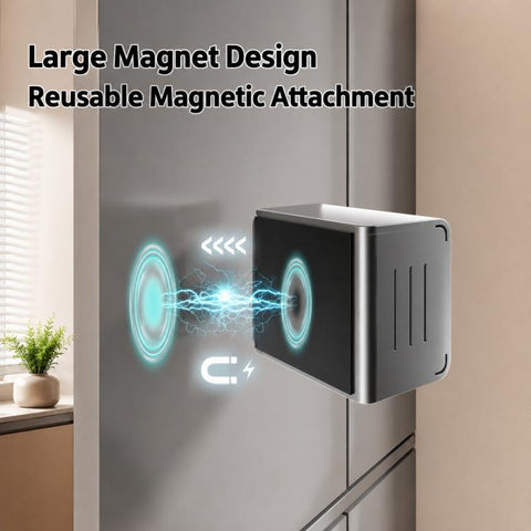 Wall Mounted Magnetic Tissue Holder No Drilling Carbon Steel Facial Tissue Box