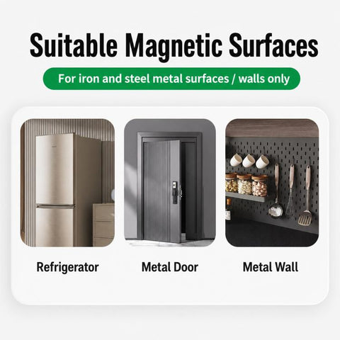 Wall Mounted Magnetic Tissue Holder No Drilling Carbon Steel Facial Tissue Box