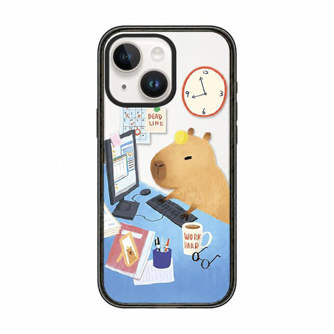 Cute Capybara Cartoon Print Acrylic TPU Phone Case, For iPhone 13, For iPhone 12, For iPhone 12 Pro Max, For iPhone 12 Pro, For iPhone 11