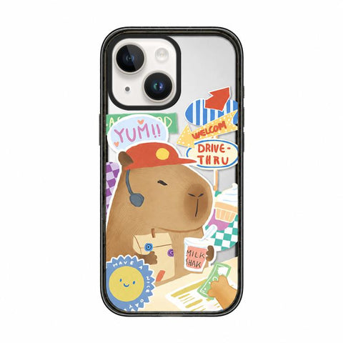 Cute Capybara Cartoon Print Acrylic TPU Phone Case, For iPhone 13, For iPhone 12, For iPhone 12 Pro Max, For iPhone 12 Pro, For iPhone 11