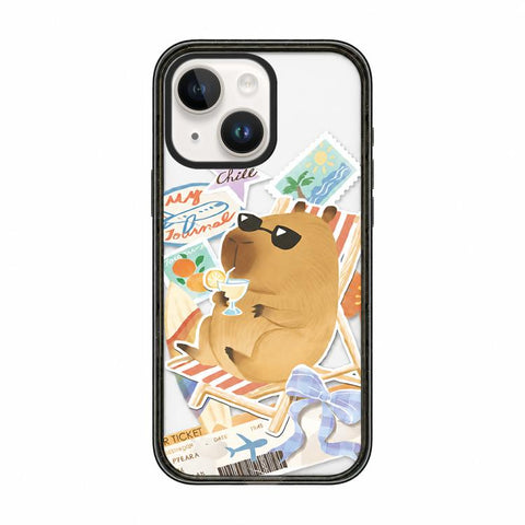Cute Capybara Cartoon Print Acrylic TPU Phone Case, For iPhone 13, For iPhone 12, For iPhone 12 Pro Max, For iPhone 12 Pro, For iPhone 11