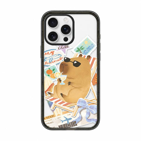 Cute Capybara Cartoon Print Acrylic TPU Phone Case, For iPhone 13, For iPhone 12, For iPhone 12 Pro Max, For iPhone 12 Pro, For iPhone 11