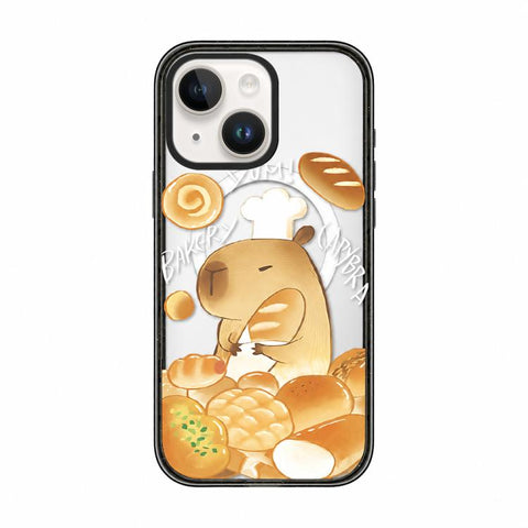 Cute Capybara Cartoon Print Magnetic Acrylic TPU Phone Case, For iPhone 13, For iPhone 12, For iPhone 12 Pro Max, For iPhone 12 Pro, For iPhone 11