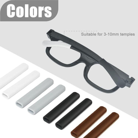Pair Anti Slip Soft Silicone Eyeglass Ear Pads