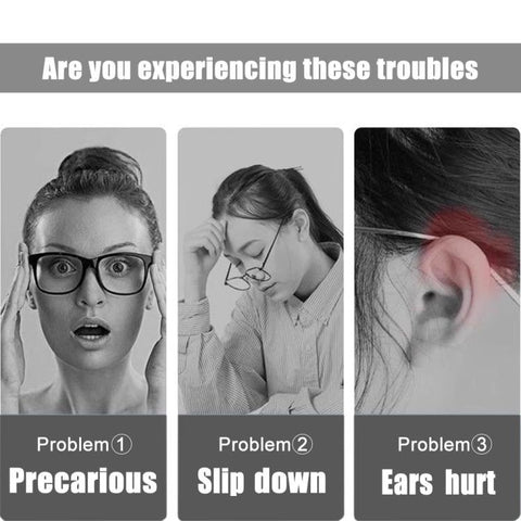 Pair Anti Slip Soft Silicone Eyeglass Ear Pads