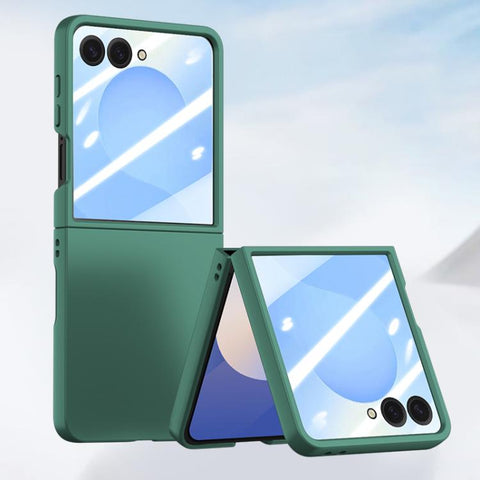 Skin Feel PC Phone Case with Tempered Film, For Galaxy Z Fold8 Ultra 5G, For Galaxy Z Flip8 5G