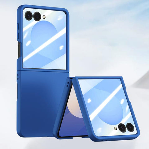 Skin Feel PC Phone Case with Tempered Film, For Galaxy Z Fold8 Ultra 5G, For Galaxy Z Flip8 5G