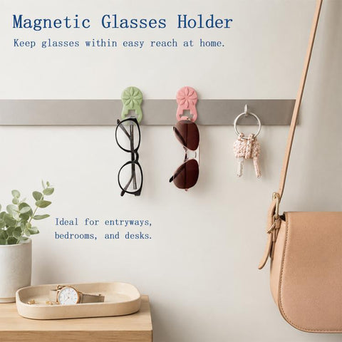 Clothes Silicone Magnetic Glasses Holder