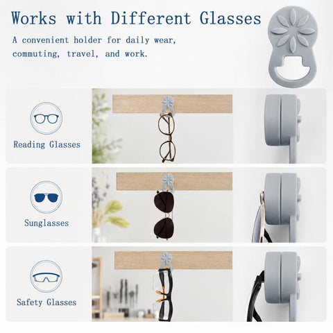 Clothes Silicone Magnetic Glasses Holder