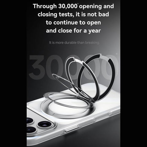 SULADA 360 Degree Rotation Magnetic Holder Clear PC Phone Case, For iPhone 18 Pro, For iPhone 18 Pro Max, For iPhone 17 Pro Max, For iPhone 17 Pro, For iPhone 17