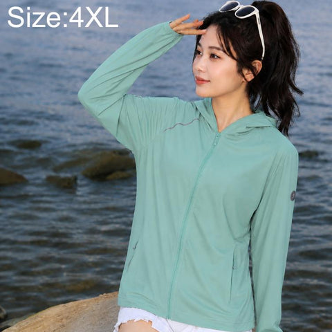 UPF50+ Lightweight Breathable Sun Protection Women Jacket, 3XL, 4XL
