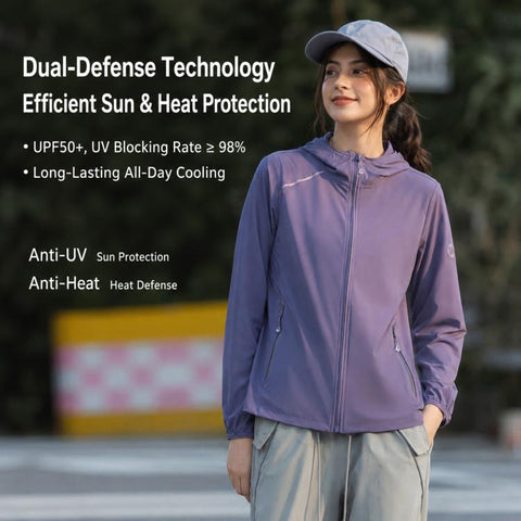UPF50+ Lightweight Breathable Sun Protection Women Jacket, 3XL, 4XL