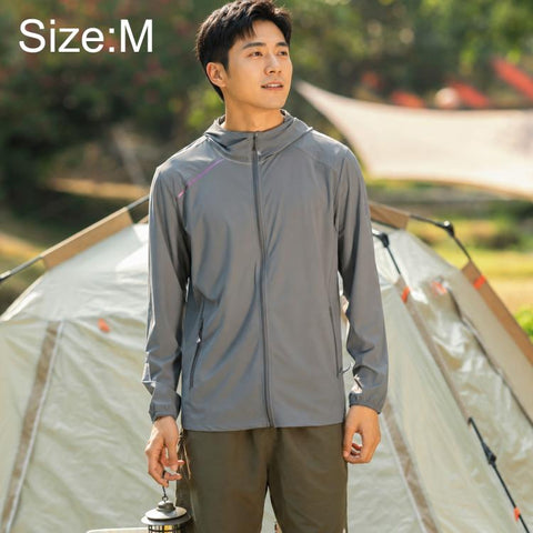 UPF50+ Lightweight Breathable Sun Protection Men Coat, M, L, XL, 2XL, 3XL, 4XL