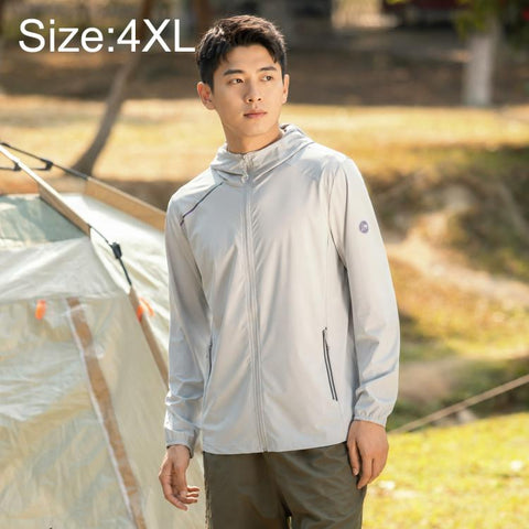 UPF50+ Lightweight Breathable Sun Protection Men Coat, M, L, XL, 2XL, 3XL, 4XL