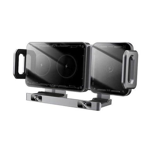 X06 Foldable Screen 15W Wireless Charger Rotating Navigation Bracket, Bat Bracket, Grey Bracket + Tripod, Black Bracket + Tripod, Black Bracket + Suction Cup, Only Black Bracket, Grey Bracket + Suction Cup, Only Grey Bracket