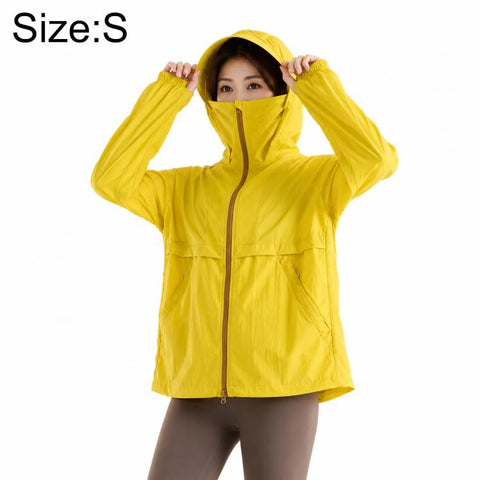 UPF50+ Cooling Fiber Lightweight Breathable Sun Protection Coat, S, M, L