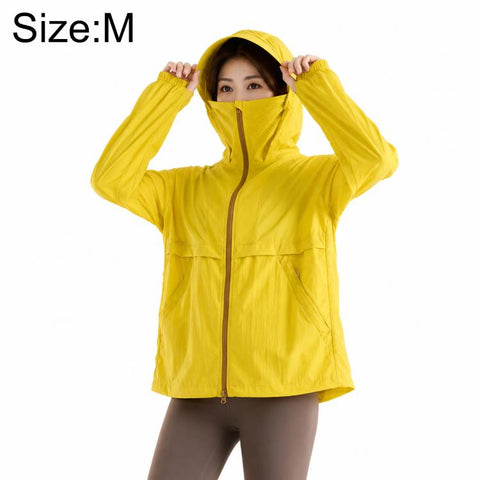 UPF50+ Cooling Fiber Lightweight Breathable Sun Protection Coat, S, M, L