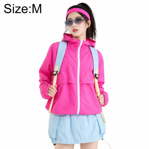UPF50+ Cooling Fiber Lightweight Breathable Sun Protection Coat, S, M, L