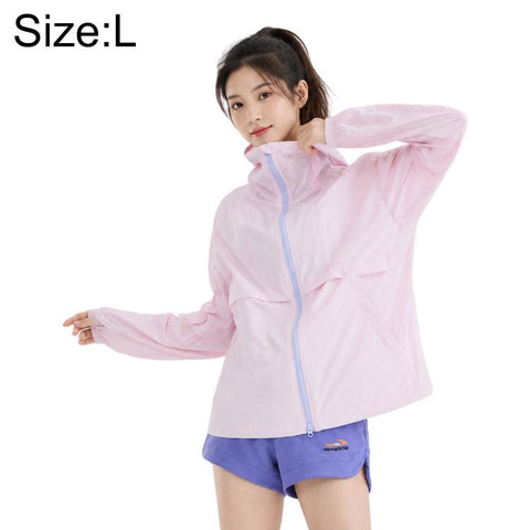 UPF50+ Cooling Fiber Lightweight Breathable Sun Protection Coat, S, M, L