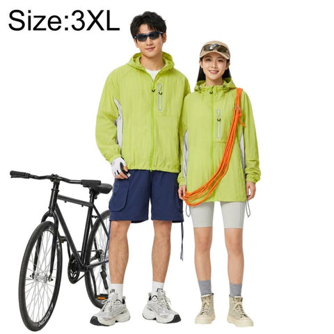 UPF50+ Lightweight Breathable Sun Protection Coat with Black Rubber Brim Hood, S, M, L, XL, 2XL, 3XL