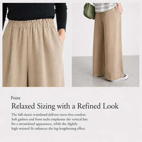 High-Waisted Wide-Leg Women Pants, M, L, XL, 2XL