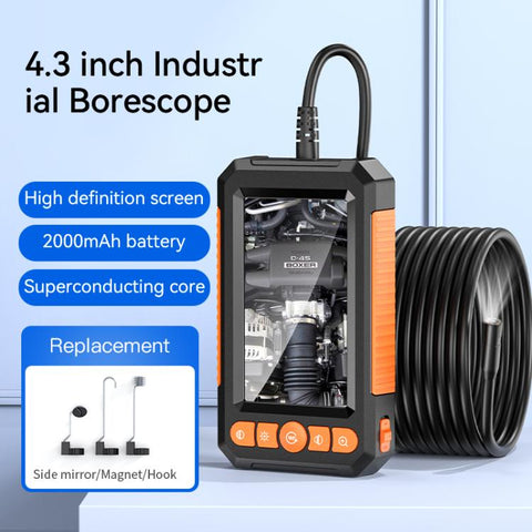 C43 4.3 inch IPS HD Screen 8mm Industry Digital Endoscope, 1m Hard Cable Single-lens, 5m Hard Cable Single-lens, 10m Hard Cable Single-lens, 1m Hard Cable Dual-lens, 5m Hard Cable Dual-lens, 10m Hard Cable Dual-lens