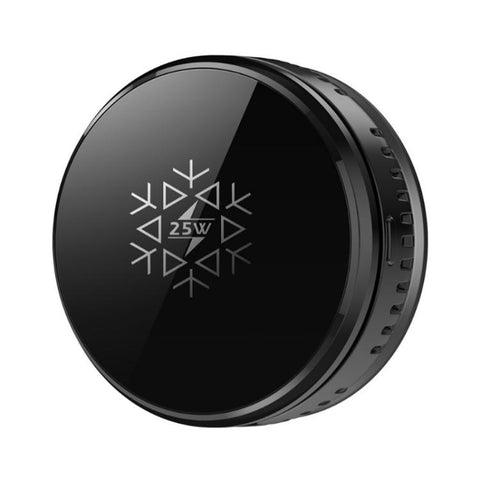 S35 Magnetic Cooling 25W Wireless Fast Charger Car Air Outlet Holder, S35