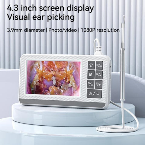 P60 4.3 inch IPS HD Screen Smart Visual Otoscope Ear Pick