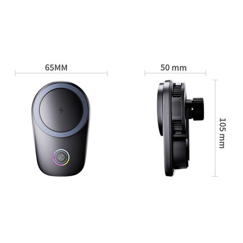 T16 Rotating Magnetic Wireless Charging Car Air Vent Phone Holder, T16