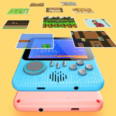 G7 3.5 inch Screen Portable Retro Nostalgic Games Console Built-in 666 Games, Single, Double