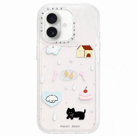 Skin Feel Frosted Cartoon Sticker Acrylic Phone Case, For iPhone 18 Pro / 17 Pro, For iPhone 18 Pro Max / 17 Pro Max, For iPhone 17, For iPhone 16 Pro Max, For iPhone 16 Pro, For iPhone 16